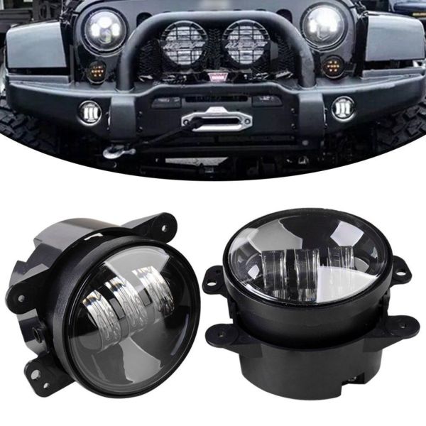 30W 4 Inch Cree LED Jeep Headlight For Jeep Wrangler IP67 Waterproof