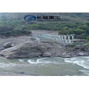 China Galvanized Temporary Bailey Bridge , Temporary Steel Bridge High Pressure on sale