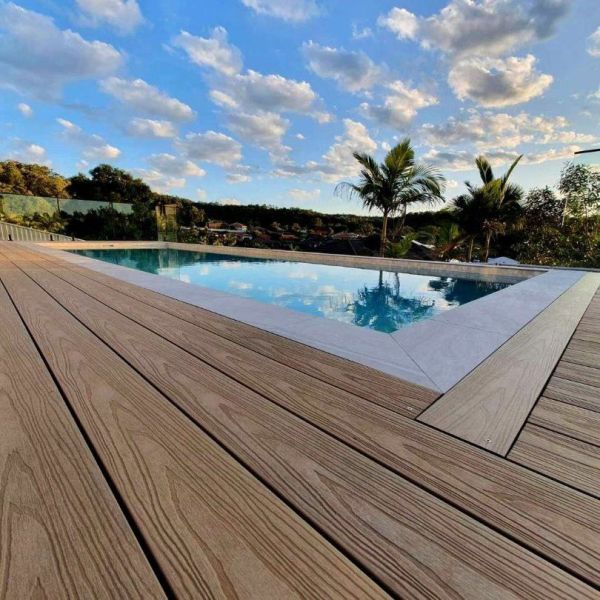 Waterproof WPC Outdoor Decking / Green Flooring (HS145*22)
