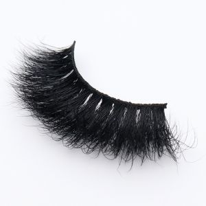 Full Strip Fluffy Mink Lashes , Wispy 22mm Mink Lashes