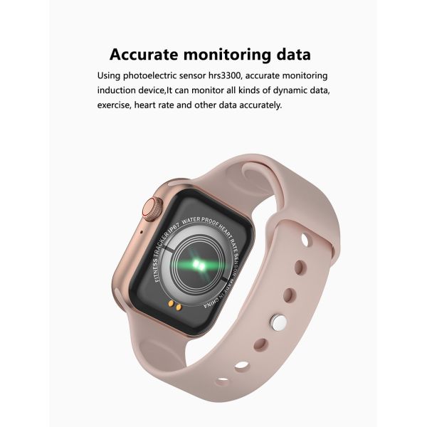 2021 Original IWO YY21 Smart Watch Call 44mm Fitness Tracker Heart Rate Monitor Blood Pressure SmartWatch IOS Android P