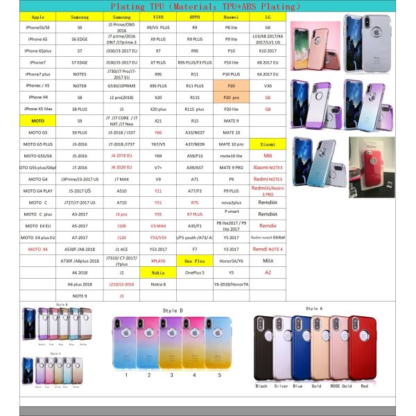 TPU+ABS Color Clear Metallic Button Protective Case Back Cover For IphoneXS IphoneXS MAX IphoneXR Iphone8 Plus Iphone7