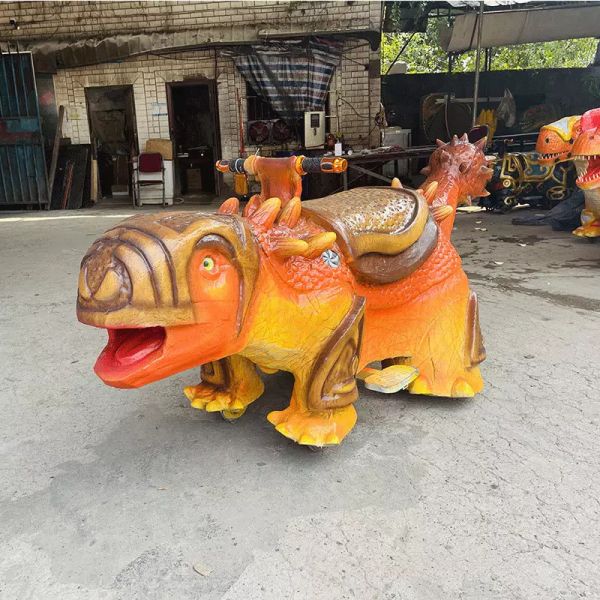 Realistic Animatronic Dinosaur Ride 1.8m With Movement / Sound Customization