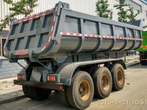 China Multi Sized Load Trail Dump Utility Trailer For Base Rock Topsoil Asphalt , Truck Dump Trailers wholesale