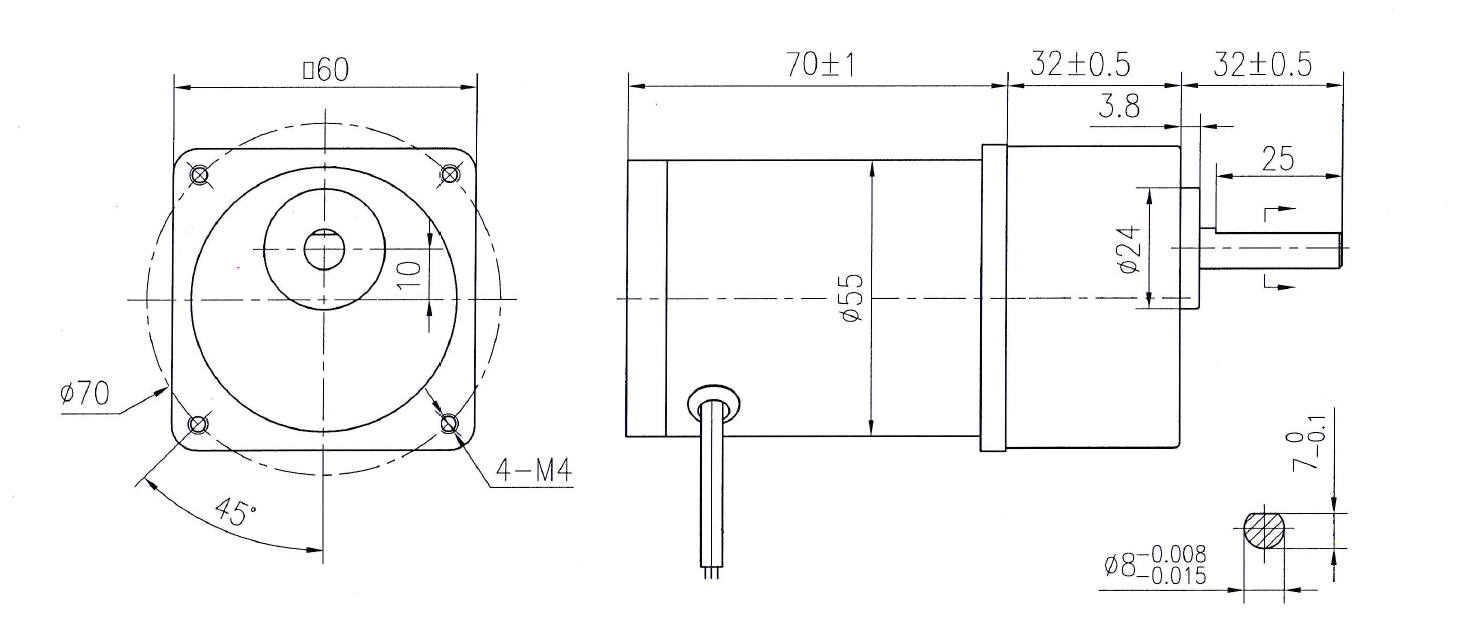 GDM-06SC 15W Electric Brush Dc Motor 12V 24V 1800RPM 3200RPM