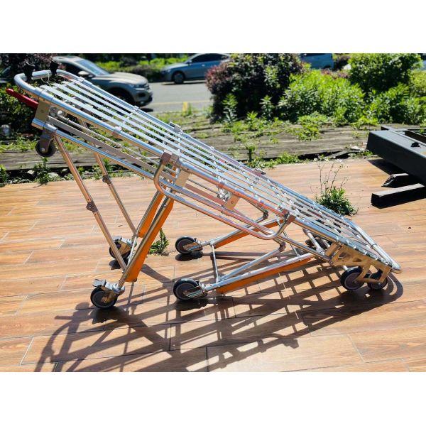 190*55*92CM Foldable Aluminum Alloy Ambulance Stretcher With Leg Adjustment For Transporting The Wounded
