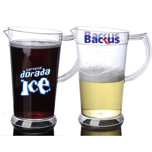 China Custom Logo Plastic Beer Pitcher Cooler 1600ml BPA Free wholesale