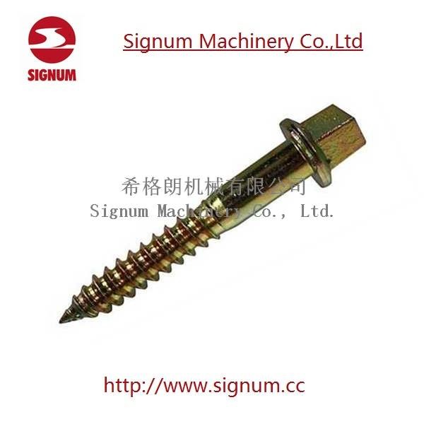 Carbon Steel Material Self Tapping Zinc Plated Railway Screw Spike
