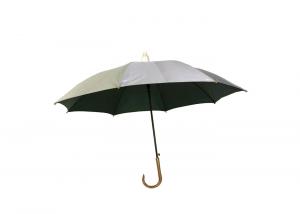 China 23 Inch 8 Ribs Auto Open Wooden Handle Umbrella UV Coated Metal Frame on sale