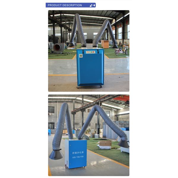 Compact 75kg Portable Laser Cutting Welding Smoke Extractor with 2 Filter Cartridges