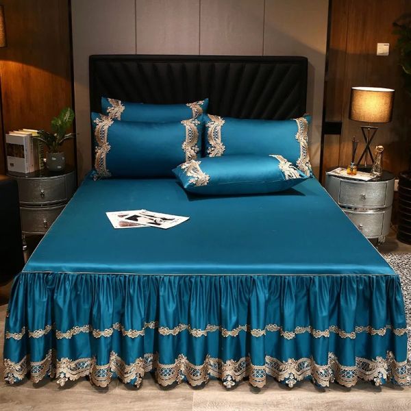 Add Style and Comfort to Your Bedroom with Bed Skirts in Polyester Cotton Fabric