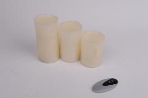 China Flameless Candles With Flickering Flame , Battery Operated Candles With Timer  on sale