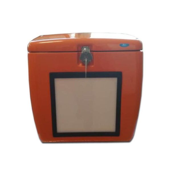 Fiberglass FRP Made in China Ecofriendly Motorcycle Food Delivery Box with LED Light