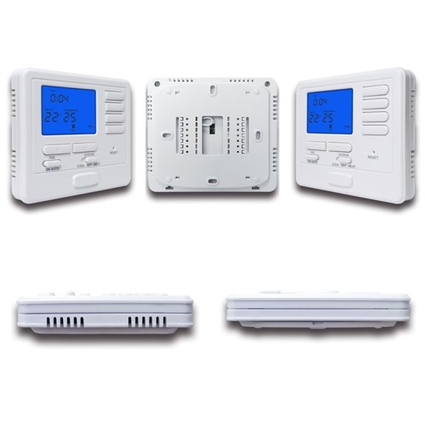 Orange Backlight Multi Stage HVAC Thermostat For Air Conditioner