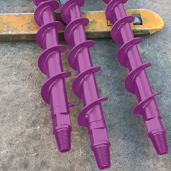 Spiral Drill Pipe 42mm 50mm 60mm Geology Borehole Auger Drill Pipe Threaded Drill Rod