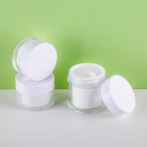 AS PP Double Shell Cream Jar 30g 50g Customizable