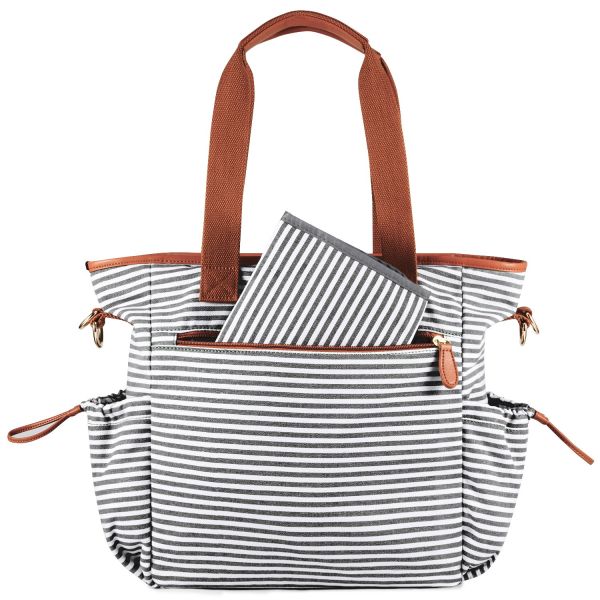 Crossbody Large Tote Diaper Bags Canvas Customized Size Solid Color