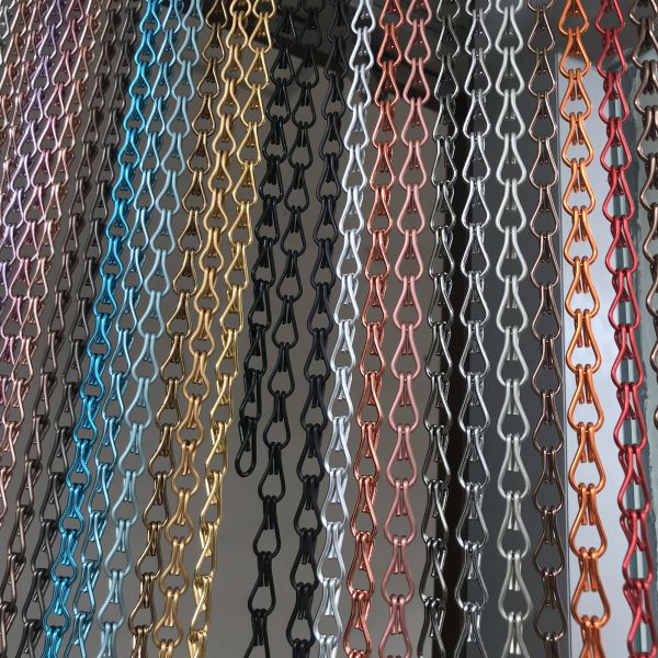 9x12 Aluminum Link Chain / Decorative Mesh Curtain 2mm diameter