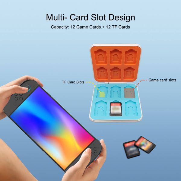 Anti-Scratch 12 Slots Hard ABS Magnetic Game Card Storage Case for Nintendo Switch 2