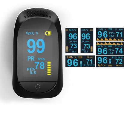 Quality Class II OLED Display Oxygen Pulse Oximeter With 3mmHg Accuracy for sale