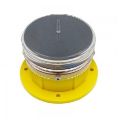Quality 3KM IP68 Flashing LED 1W Red Solar Traffic Warning Light for sale
