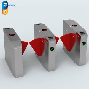 China Soft Wing DC Motor Optical Flap Barrier Turnstile 5000000 Times wholesale