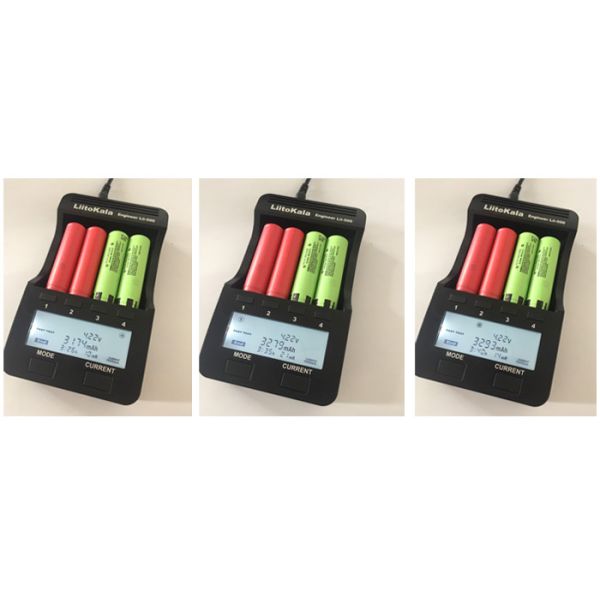 LiitoKala Engineer Lii-500 Lithium and NiMH Battery LCD Smartest Battery Charger for 18500, 18650, 26650, 14500, AA, AAA