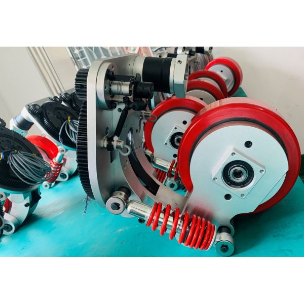 Planetary Reduction Motorless AGV Robot Drive Wheels Various Speed Ratios