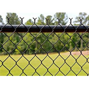 China Chain link fence supply / brace rail tension bar / wholesale price security wire fence on sale