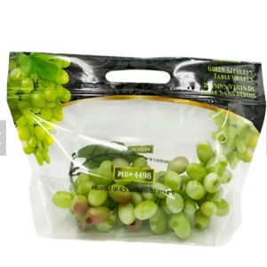 China Grape Plastic Stand Up Zipper Pouch Laminated Customized Reusable wholesale