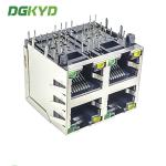 RJ45 Multiport Socket With Shielded Modular Block Interface
