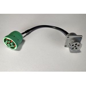 China J1708 Deutsch 6-Pin Male Receptacle to Green 9-Pin J1939 Female Socket Cable on sale