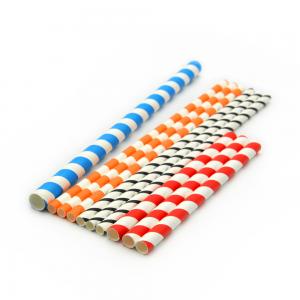 China Coloured Decorative Biodegradable Paper Drinking Straws 6mm 8mm 10mm wholesale