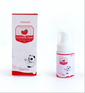 China Strawberry Flavor Dental Fluoride Foam 30ml 125ml Sodium Fluoride Acid Resistant wholesale