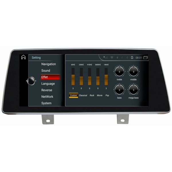 Ouchuangbo car mp3 player for 5er M5G30 G31 G38 F90 6er G32 EVO support BT MP3 mirror link android 8.0 OS 4+32