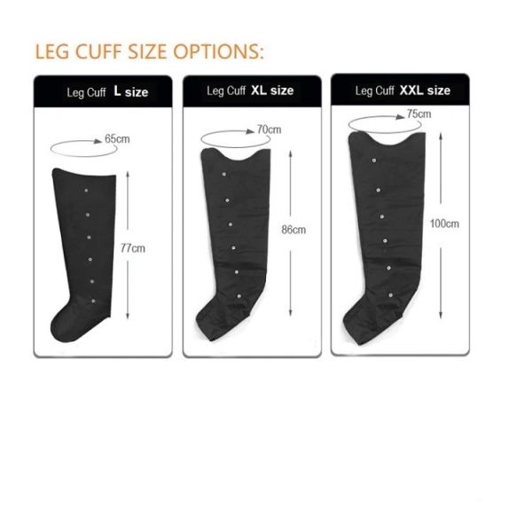 Air Compression Recovery Boots Hip Thigh Calf 2600mAh