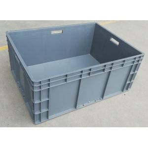 China Big Volume Stackable Virgin Plastic Containers  800*600*340 mm Loading Capacity 45kg wholesale