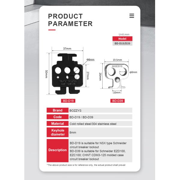 BOZZYS Circuit Breaker Lockout Device For Industrial Lockout-Tagout Use On Conductive Areas
