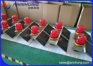 China Solar Powered LED Low Intensity Light / Aviation Lights Red Steady Burning on sale