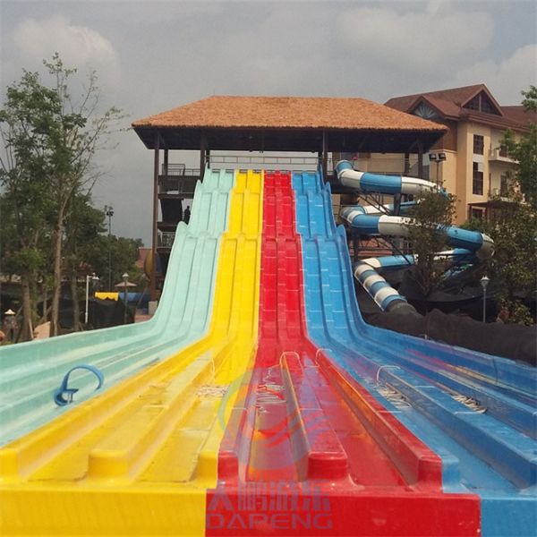 Fade Resistant Mat Racer Water Slide Fiberglass Racer Water Slide 12m Height