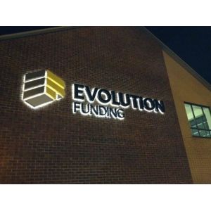 Waterproof Led Backlit Sign Backlit Metal Sign With RoHS Certification