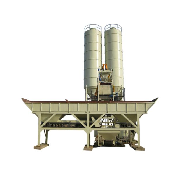 Model HZS35 Stationary Fixed Concrete Batching Plant Electric Power With 35m3/H Capacity