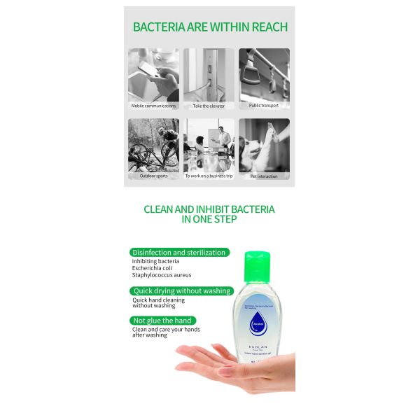 50ml Instant Hand Sanitizer Portable Hygienic Gel Instant Hand Sanitiser