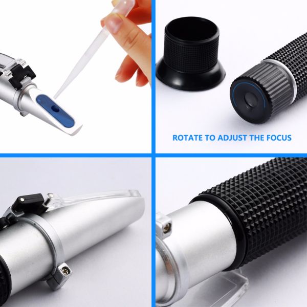 RHA-505ATC Optical 4-in-1 -50~0C 30-35% Engine Fluid Glycol Antifreeze Freezing refractometer concentration of urea ATC