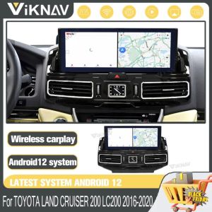 China 12.3inch Android Carplay Car radio For Toyota land Cruiser LC200 Multimedia Player Stereo Android GPS Navigation Carplay on sale