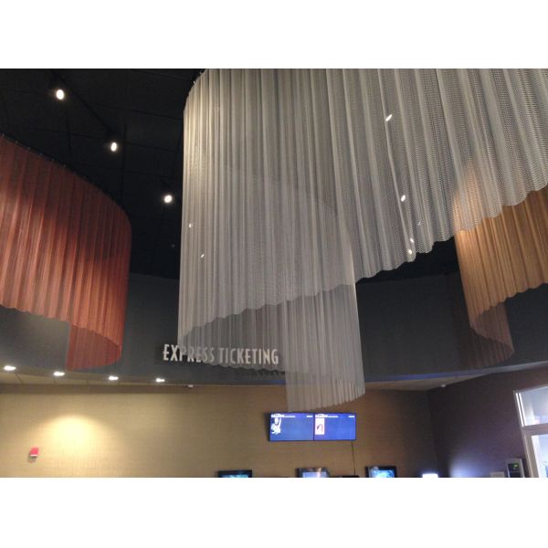 Link Type Decorative Metal Wire Mesh Curtains For Architectural Wall Cladding