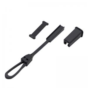 China FTTH Plastic Drop Wire Clamp Black Cable Installation Kits For 2*3mm 2*5mm Cable on sale