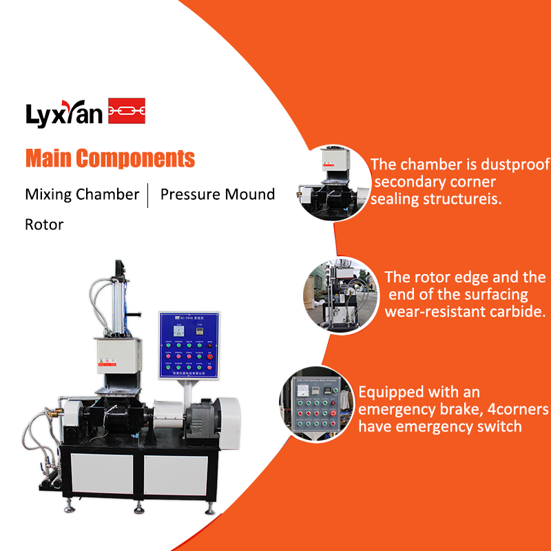 Rubber Mixer Machine 25/35/55/75L Capacity Hydraulic Internal Mixer Rubber Kneader Rubber Mixing Equipment