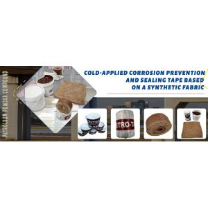 Yellow Profiling Petrolatum Mastic Coating Pipeline ISO Certificated