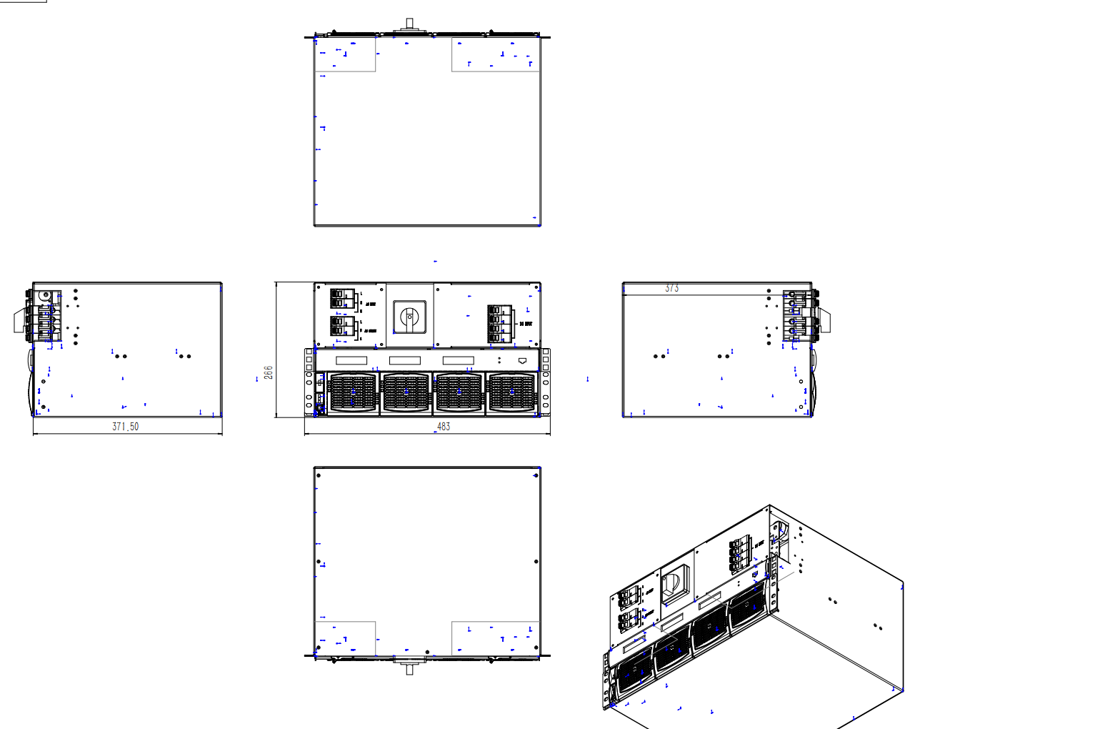 CE+T TSI Bravo125/120 With Extra AC Input 125Vdc 120Vac 2.5KVA 2.5KW P/N T321350201